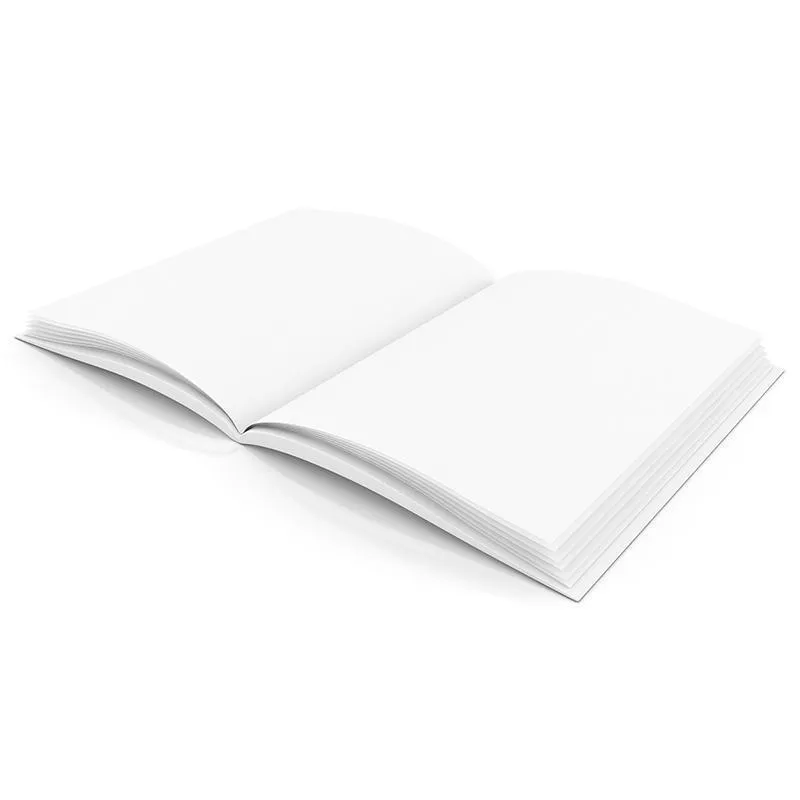 (12 Ea) Plain White Blank Book