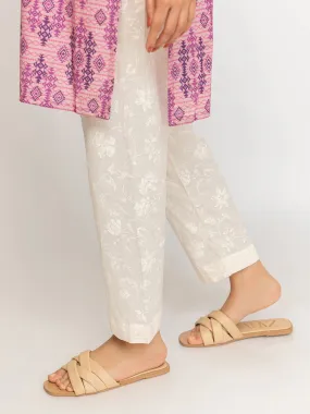 1pc Plain Cambric Stitched Trouser - (Y-00013)