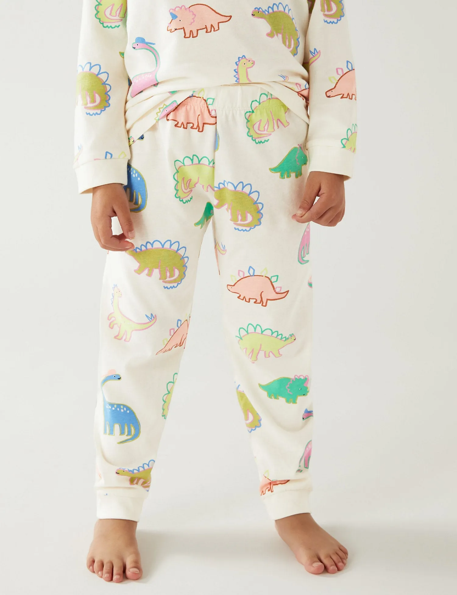 2pk Pure Cotton Patterned Pyjama Sets