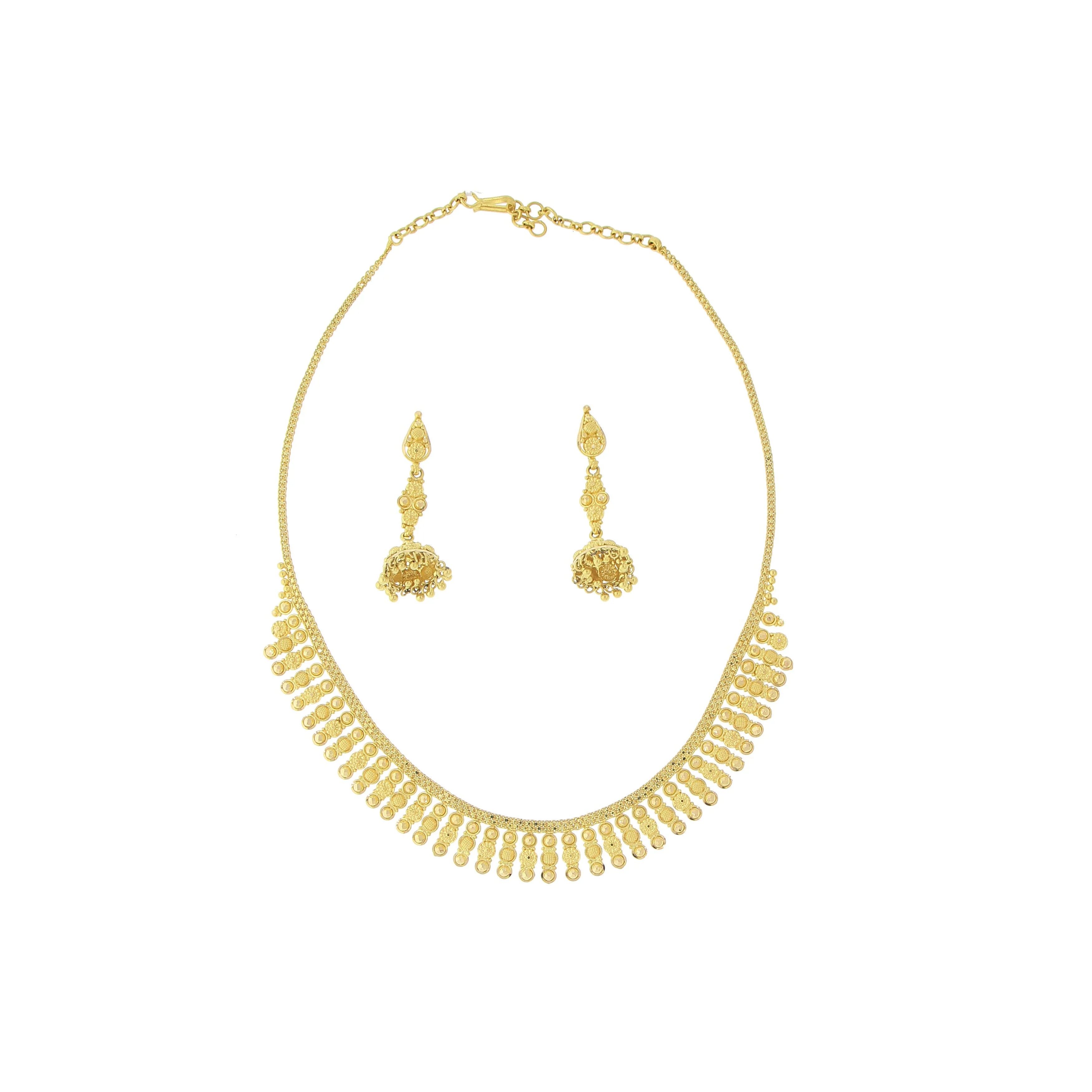 3-PIECE PLAIN GOLD NECKLACE SET