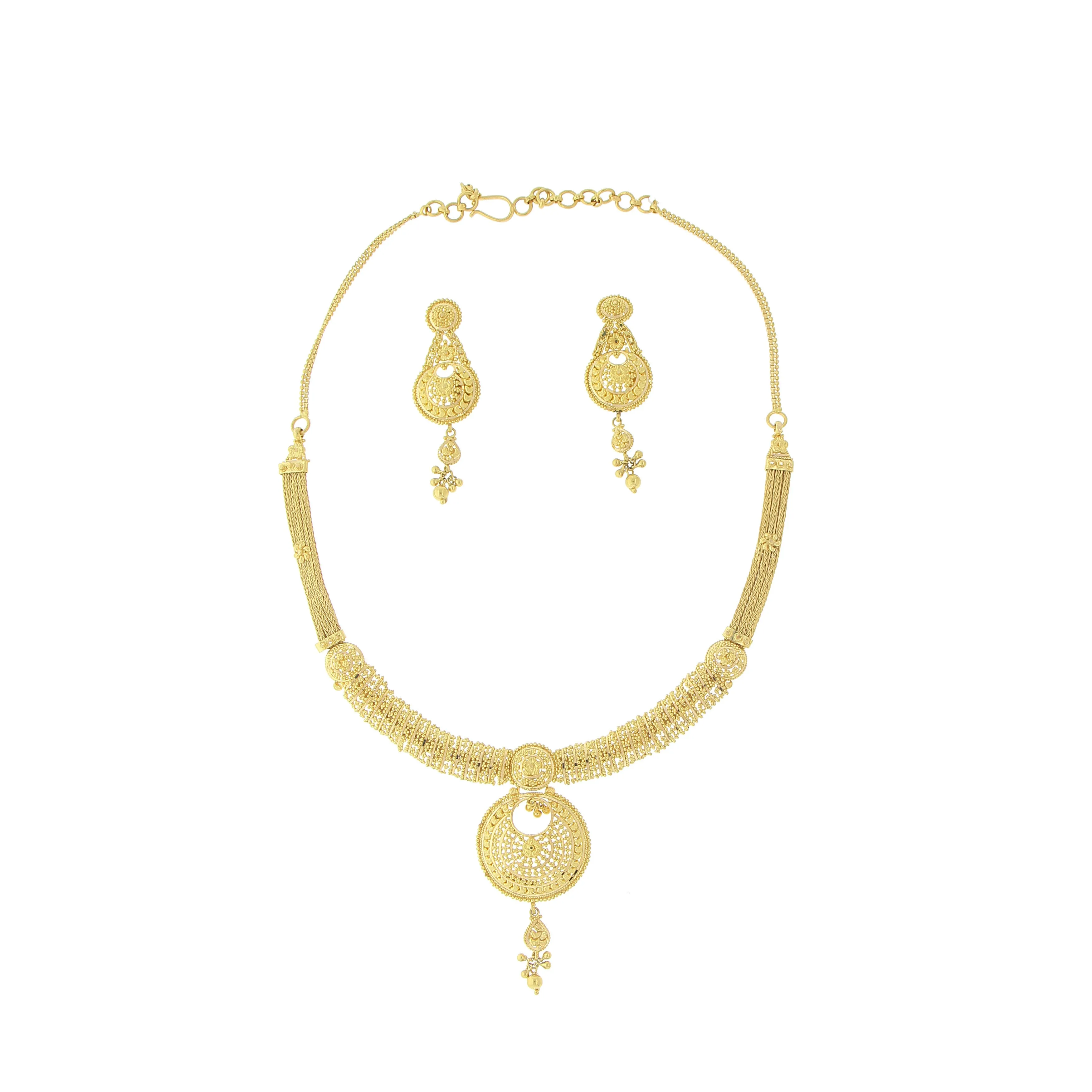 3-PIECE PLAIN GOLD NECKLACE SET