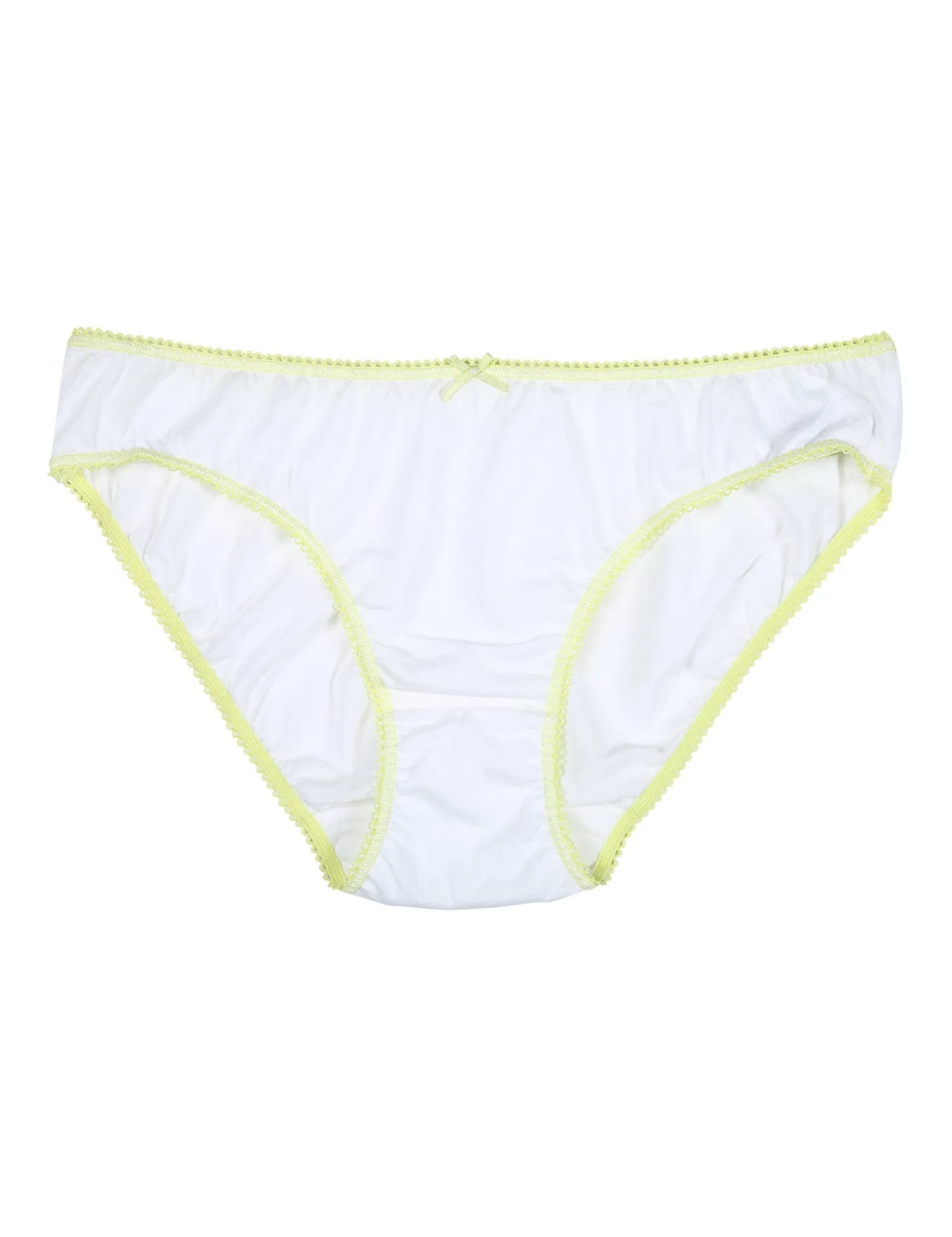 5P Plain Bikinis White