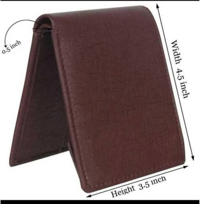 A men's Stylish leather wallet ( Brown)