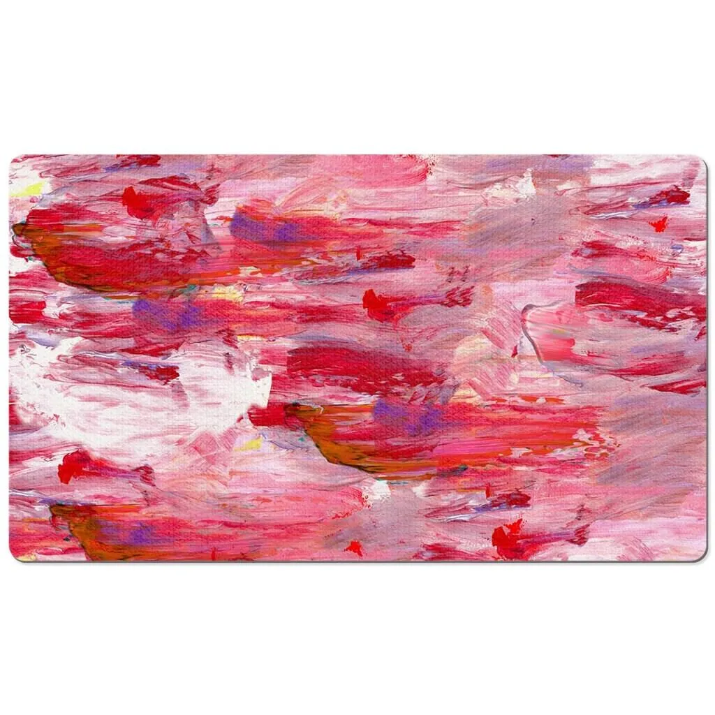 Abstract Art Desk Mats, Desktop Mat, Anti-Slip PU Leather Desk Mouse Mat Pad PC Laptop Office Computer Home Mice Mat Stylish Office Gift