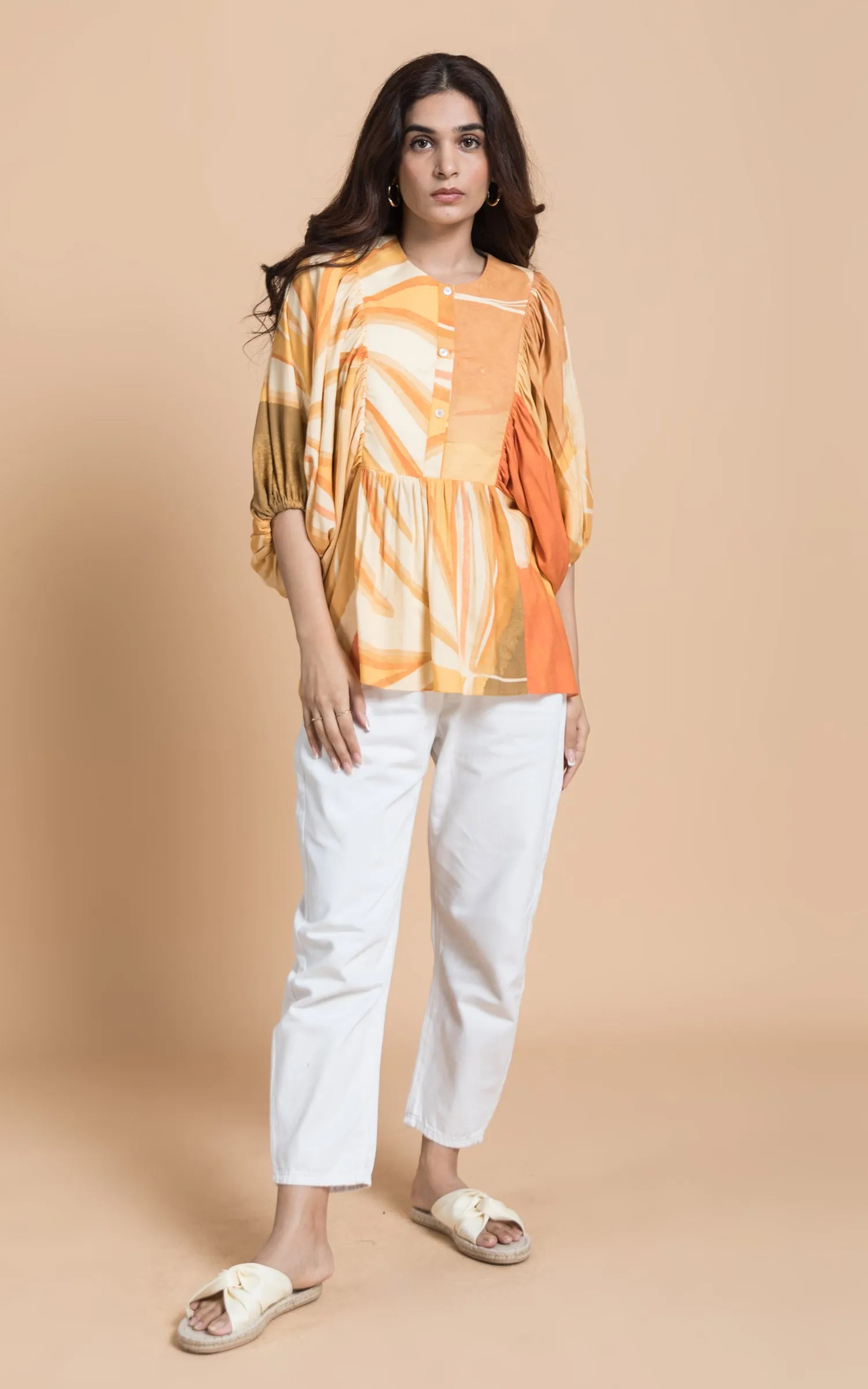 Abstract Printed Top