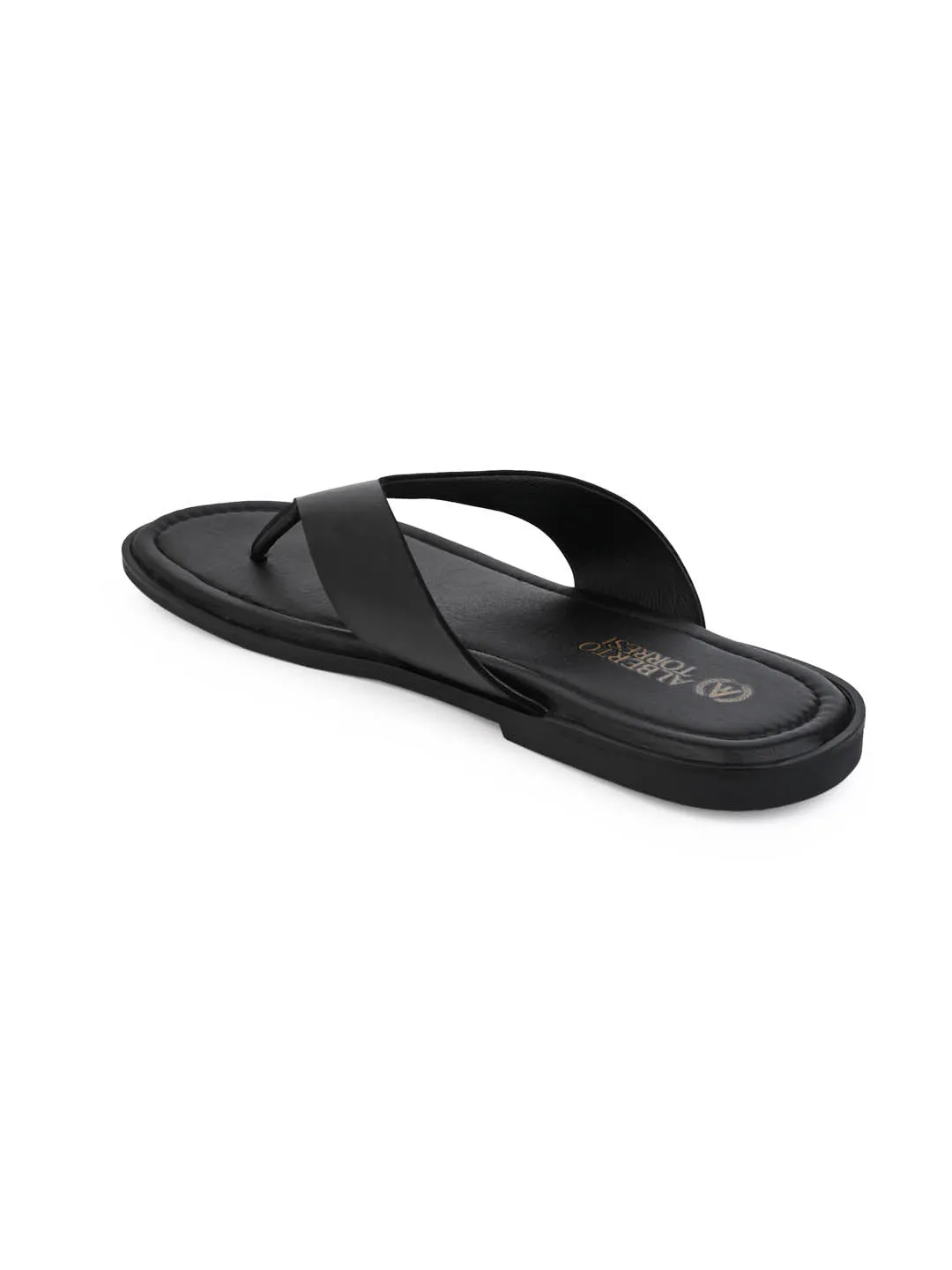 Alberto Torresi Men Black Outdoor Slippers