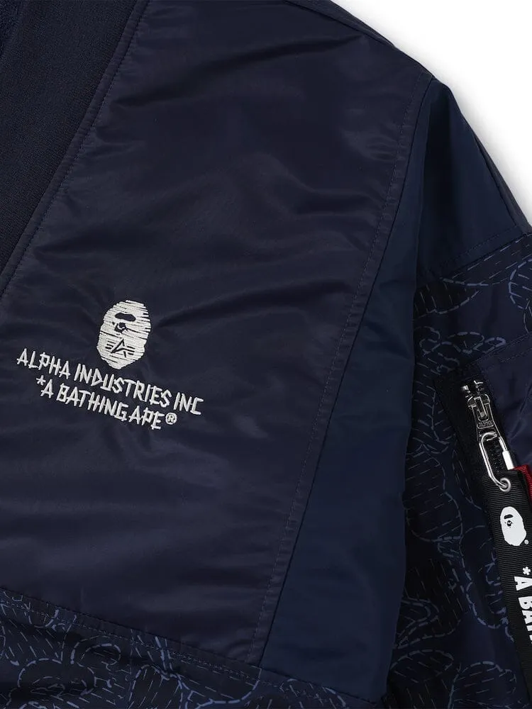 ALPHA X BAPE REVERSIBLE KIMONO JACKET