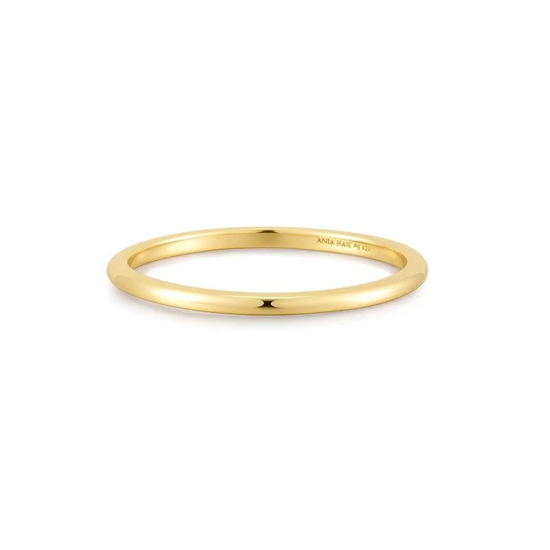 Ania Haie Gold Plain Ring