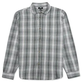 Beach Plaid Shirt - Charcoal