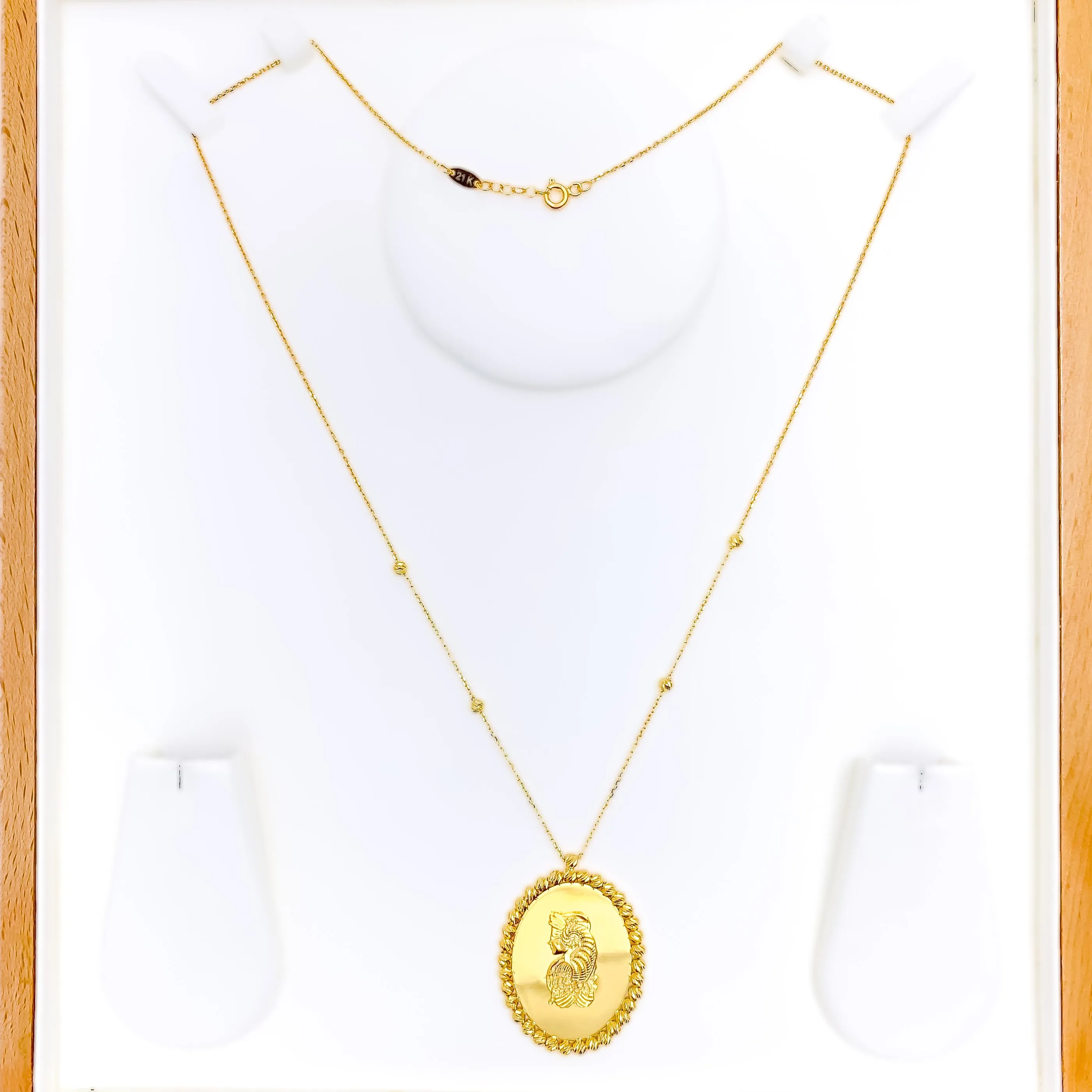 Beautiful Stylish 21k Gold Coin Necklace