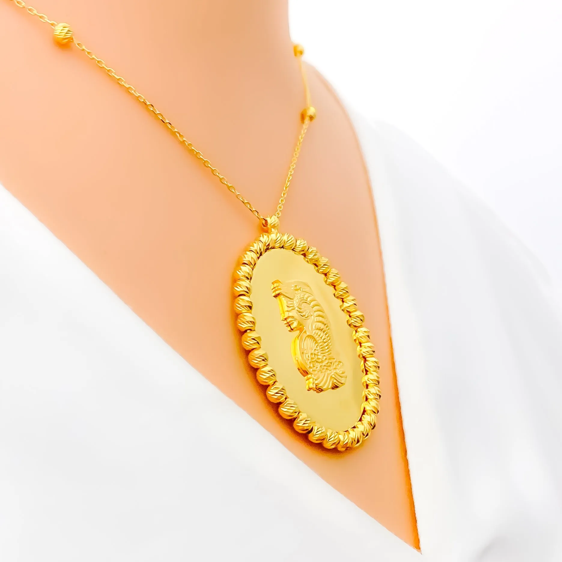 Beautiful Stylish 21k Gold Coin Necklace