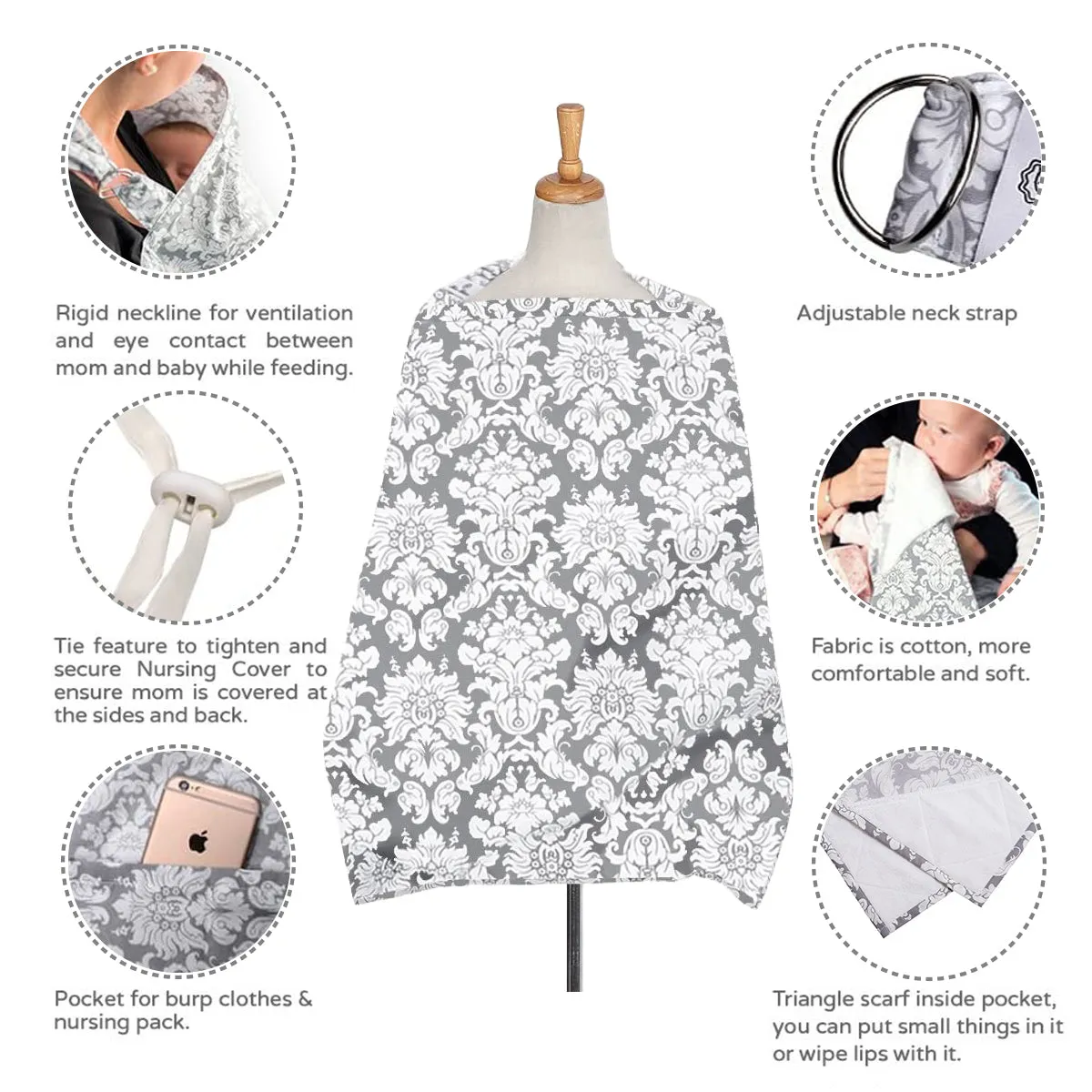 Breastfeeding Cover - Full Coverage & Stylish