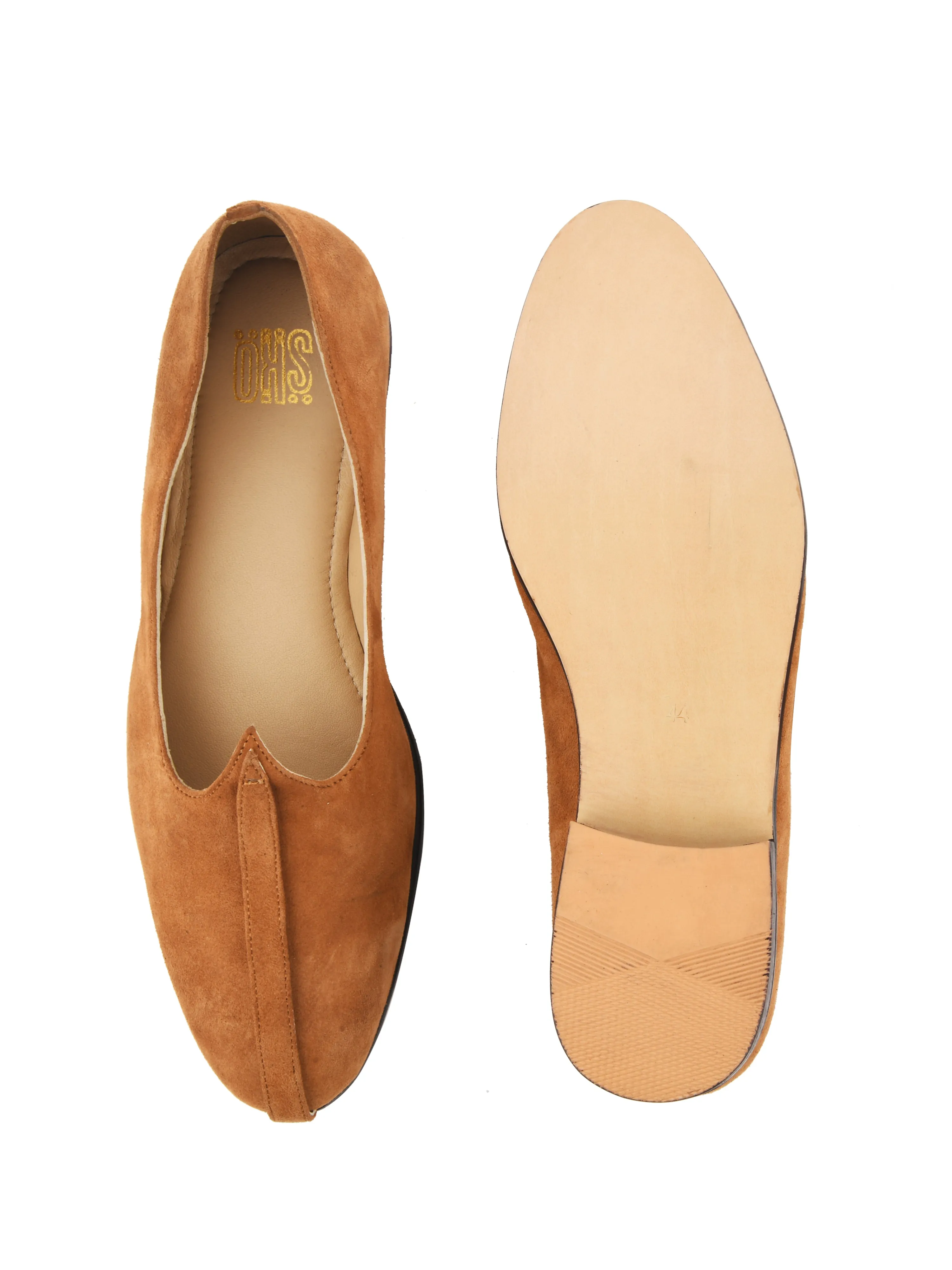 Camel Suede Mojris For Men