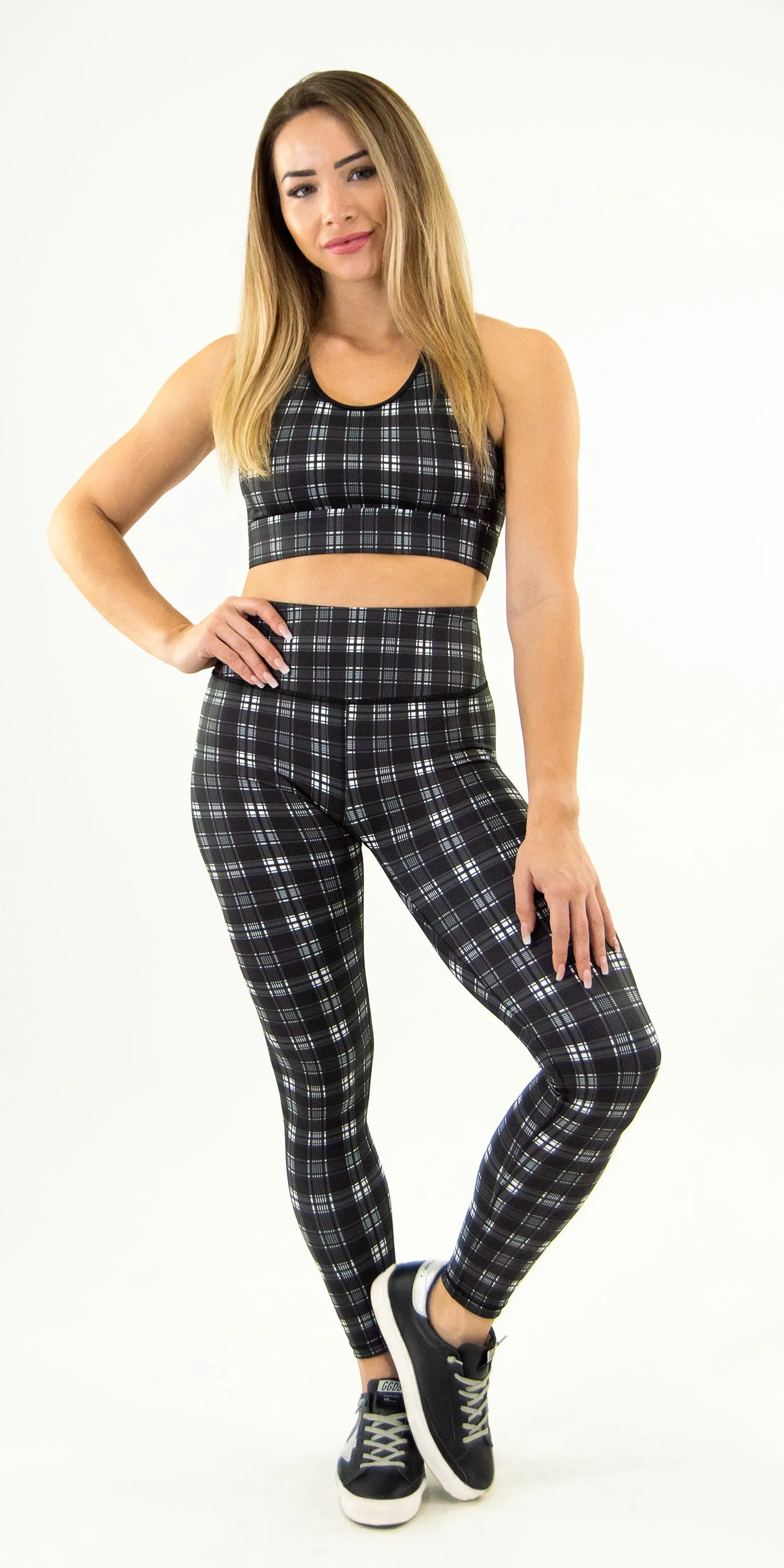 Carbon Plaid - Legging