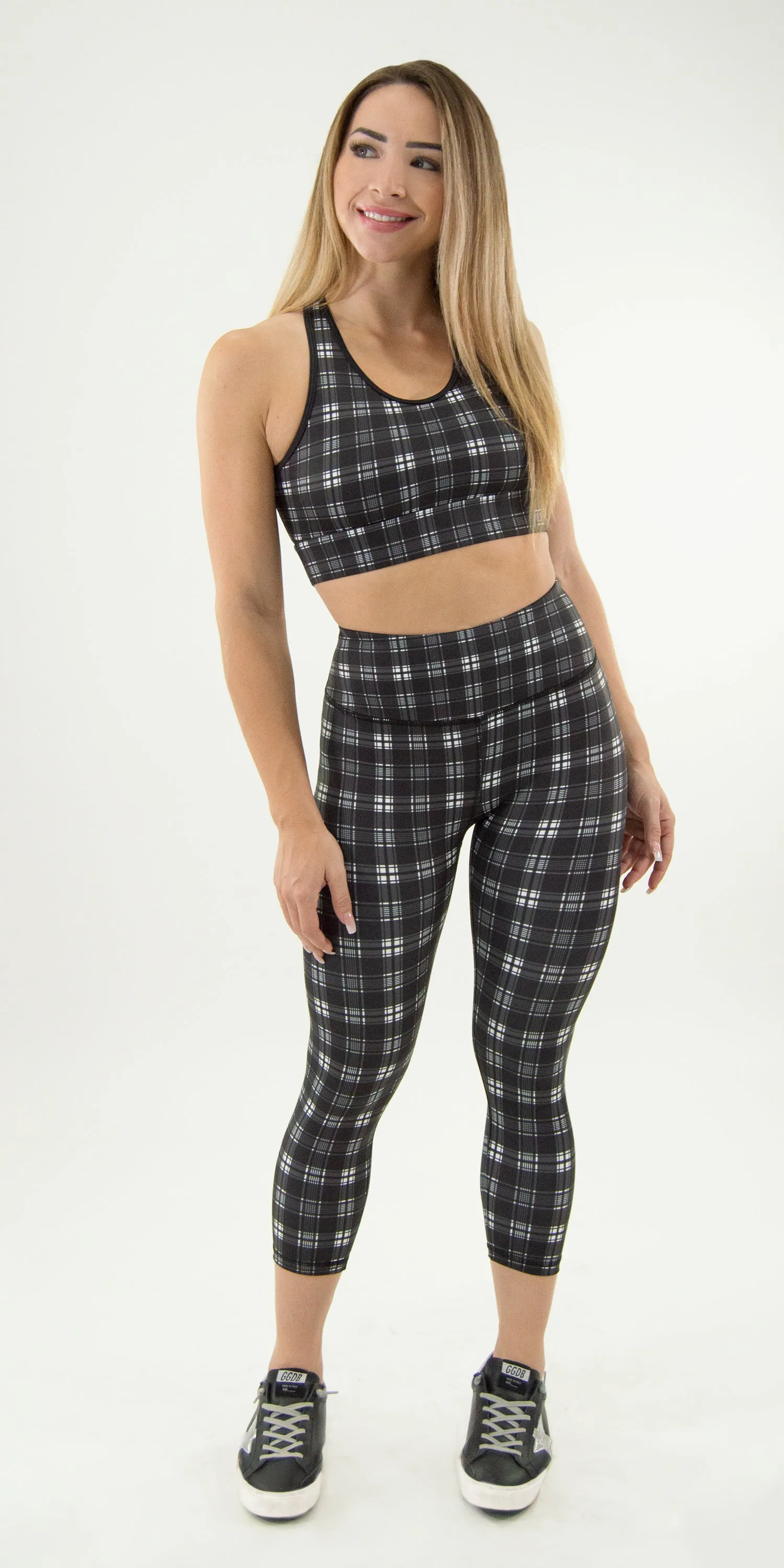 Carbon Plaid - Legging