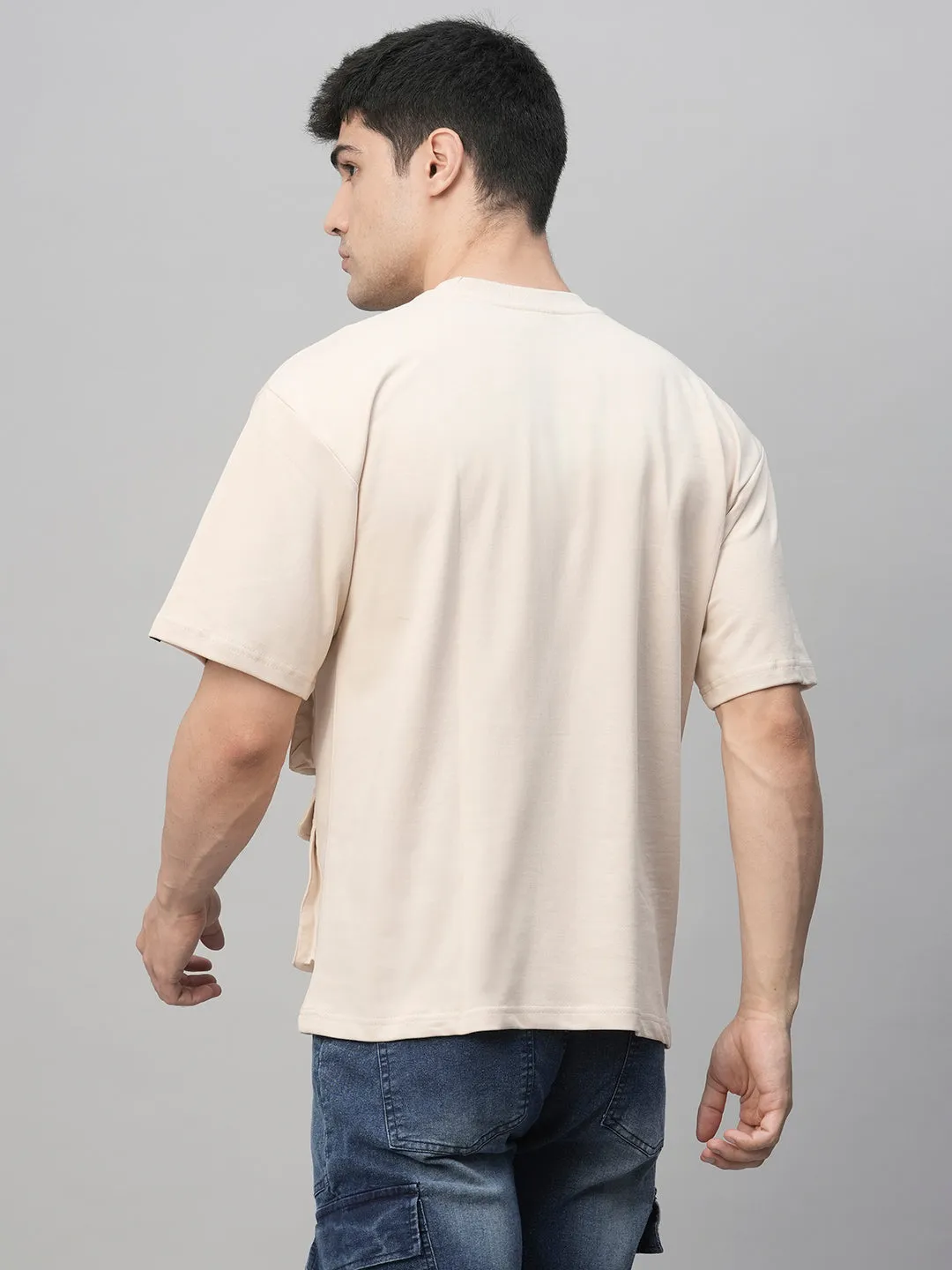 Cargo T-Shirt For Men - Beige