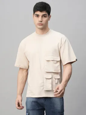 Cargo T-Shirt For Men - Beige