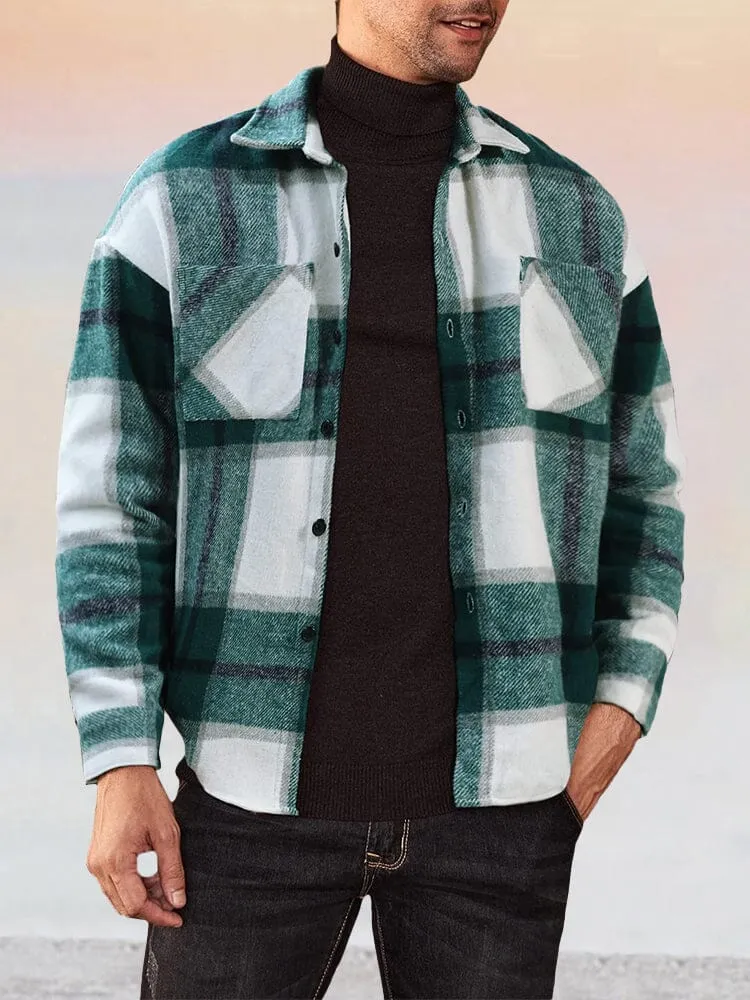 Casual 100% Cotton Flannel Plaid Shirt