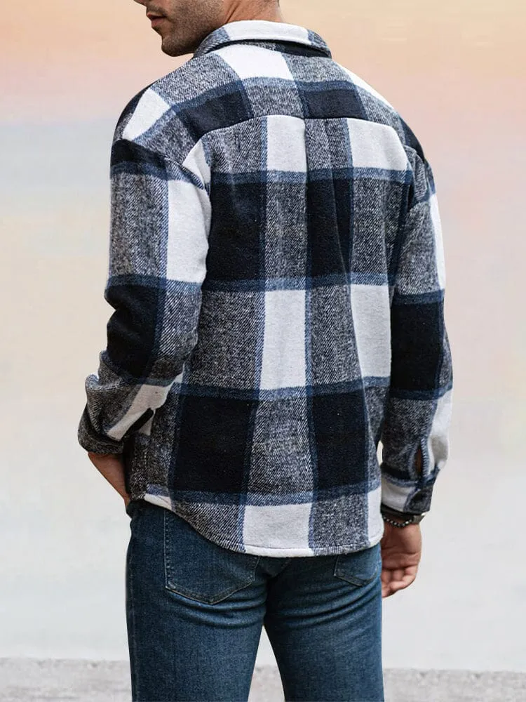 Casual 100% Cotton Flannel Plaid Shirt