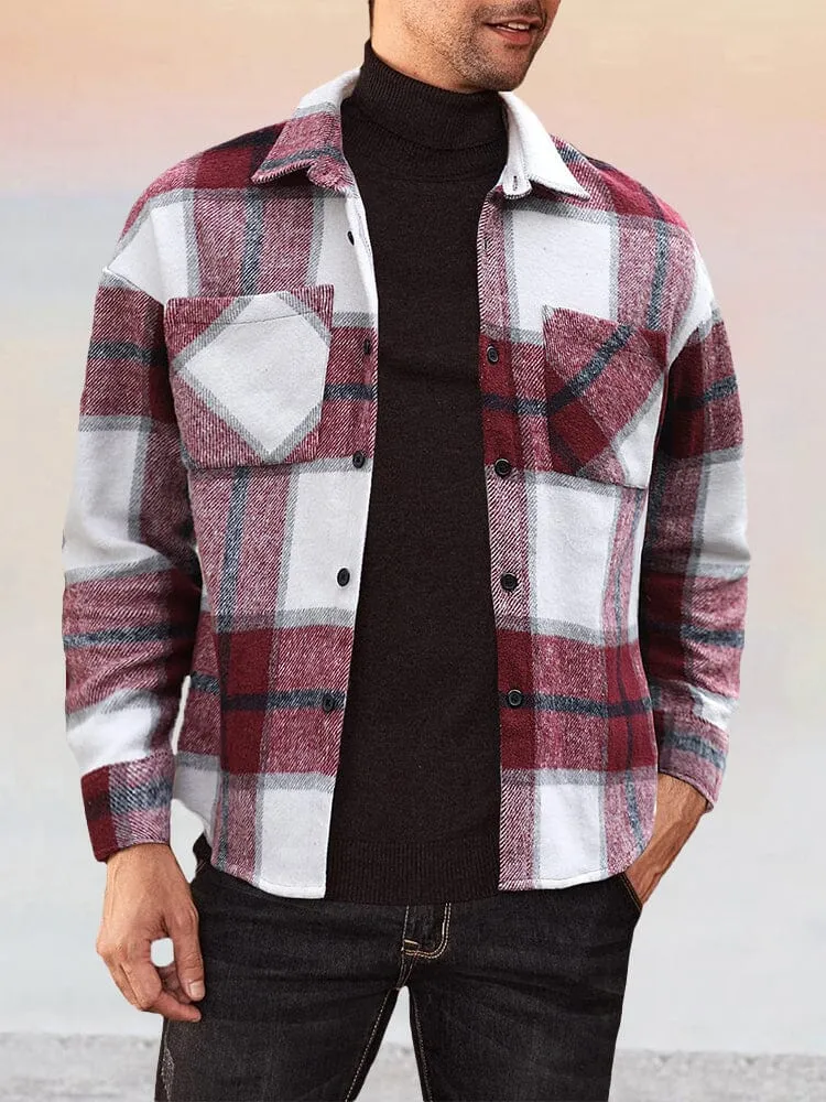 Casual 100% Cotton Flannel Plaid Shirt