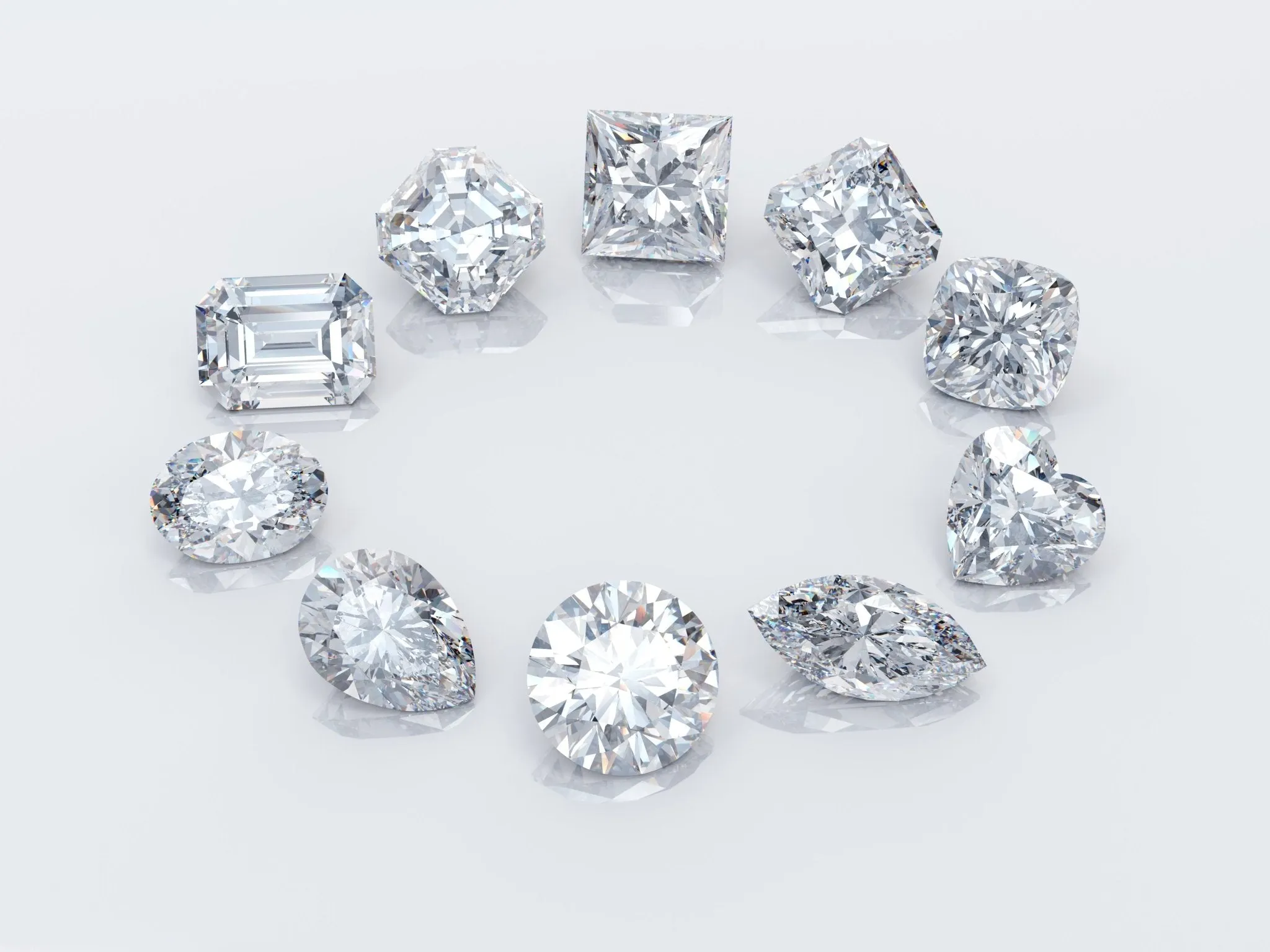 Certified Loose Lab Grown Diamonds-Princess Cut