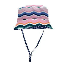 Chevron Wave Reversible Bucket Hat