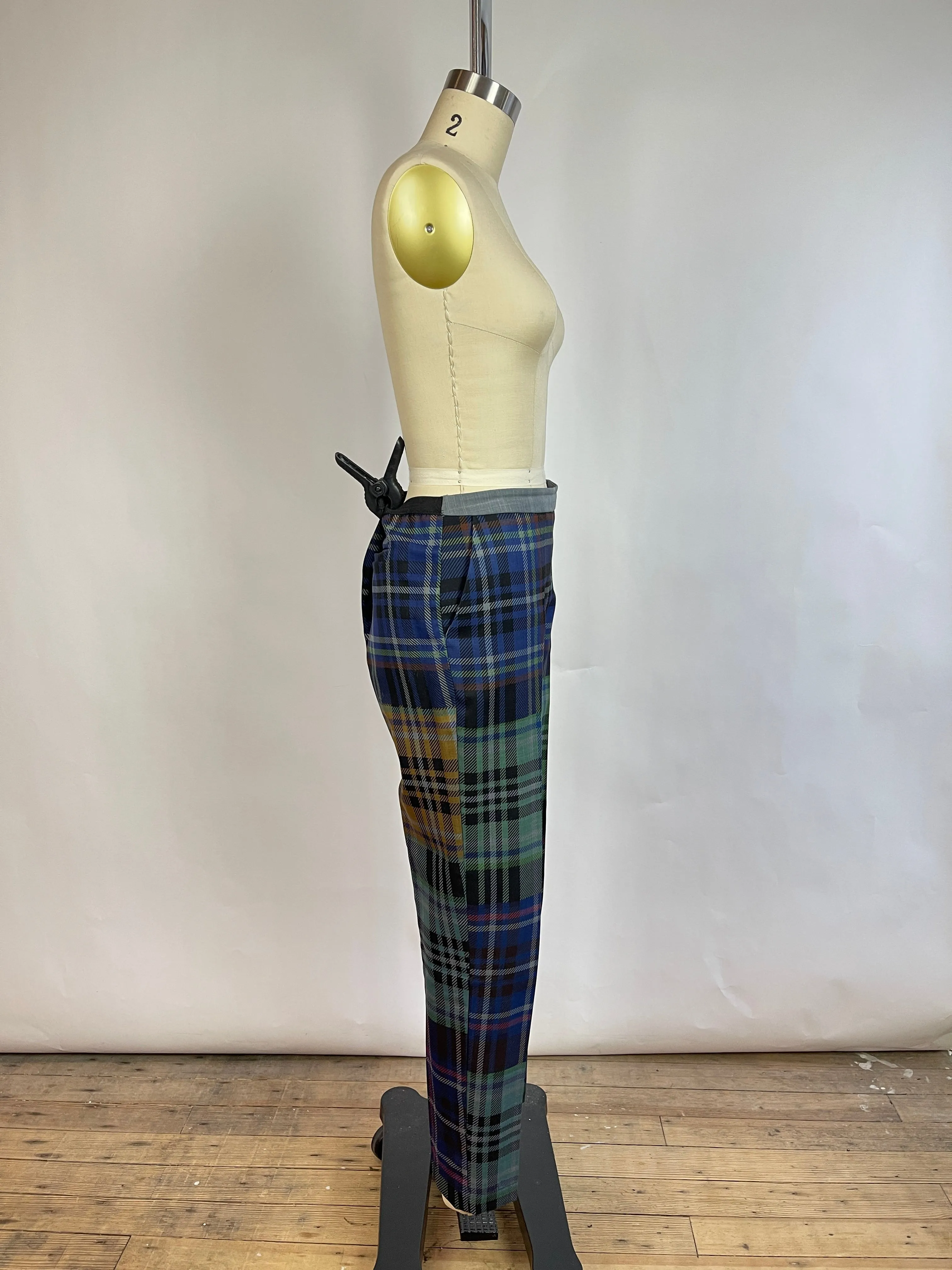 Clover Canyon Plaid Pants (M)