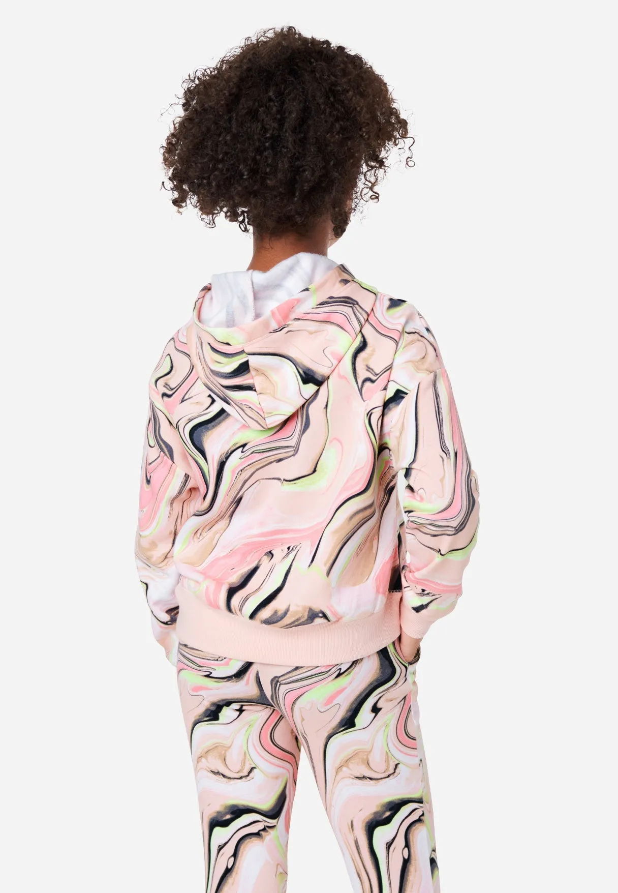 Collection X by Justice Patterned Zip-Up Hoodie