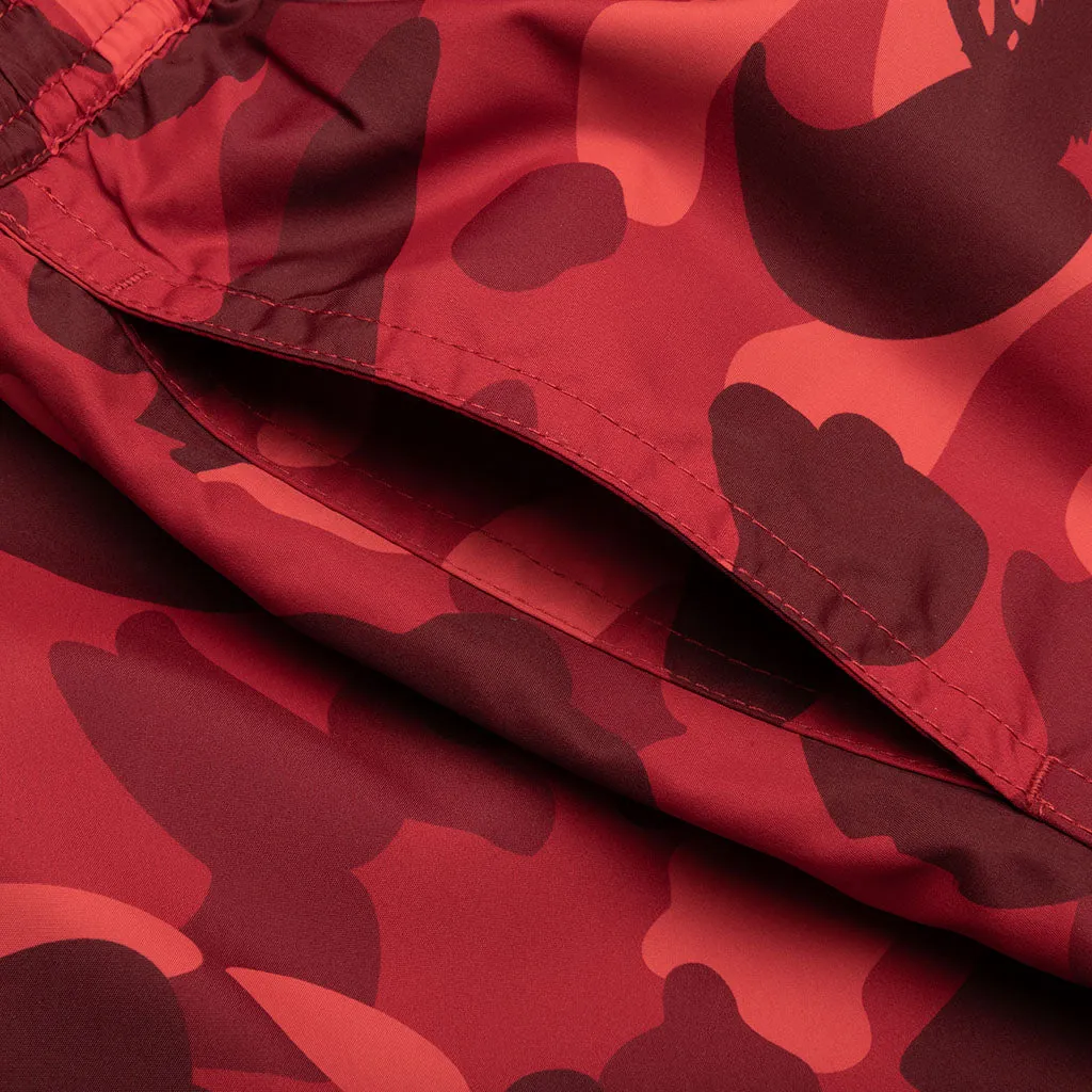 Color Camo Shark Reversible Shorts - Red