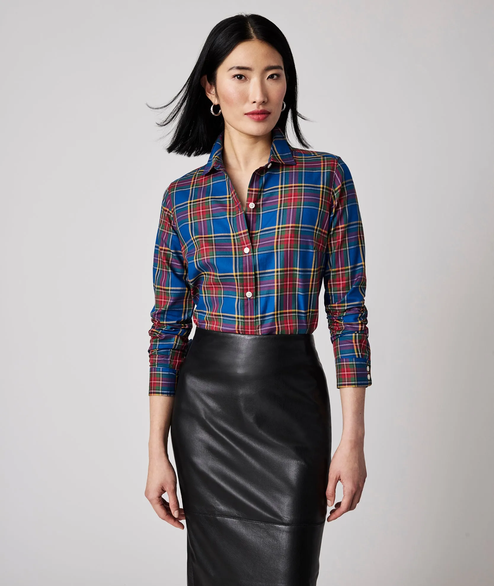 Cotton Plaid Sadie Shirt