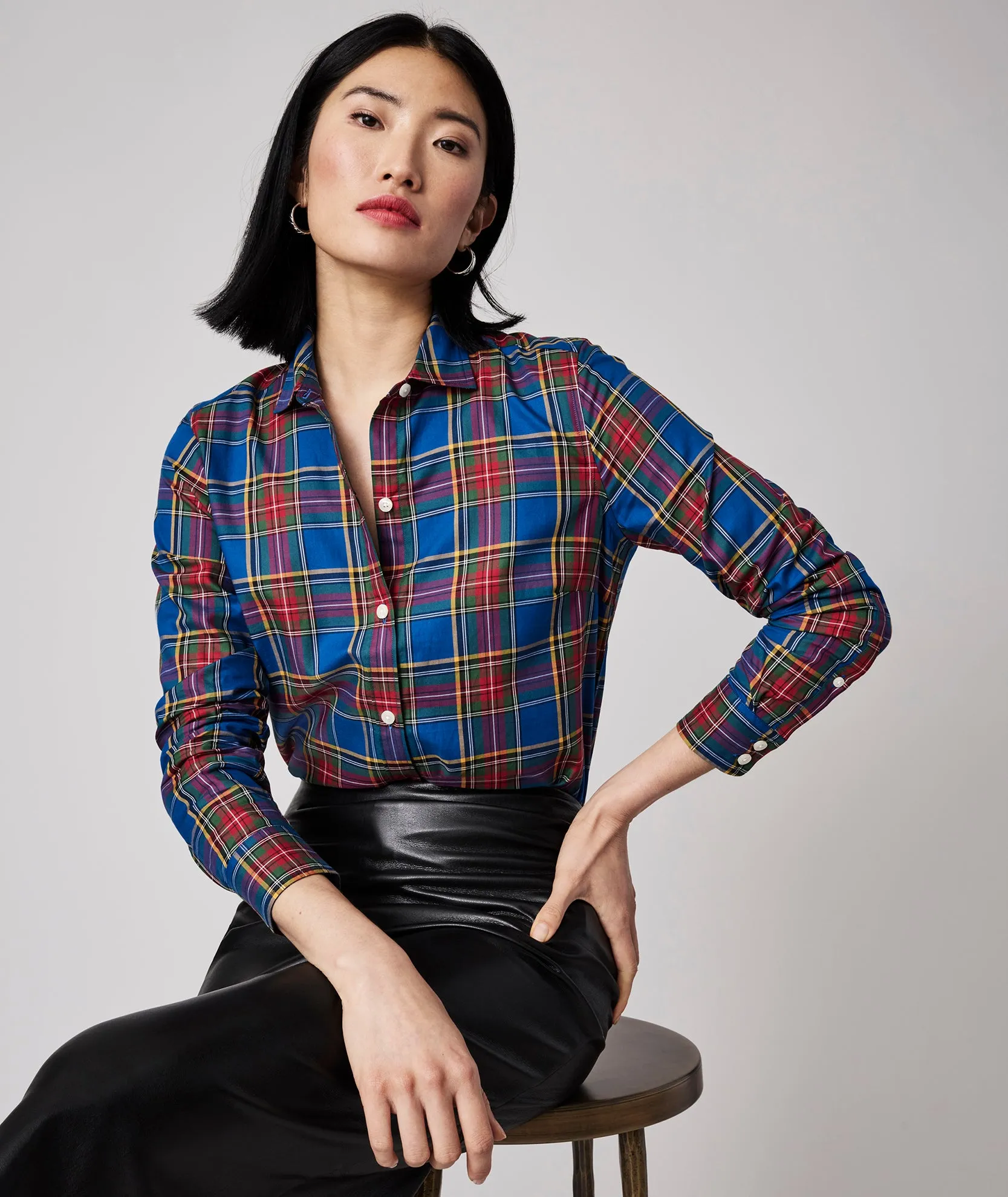 Cotton Plaid Sadie Shirt