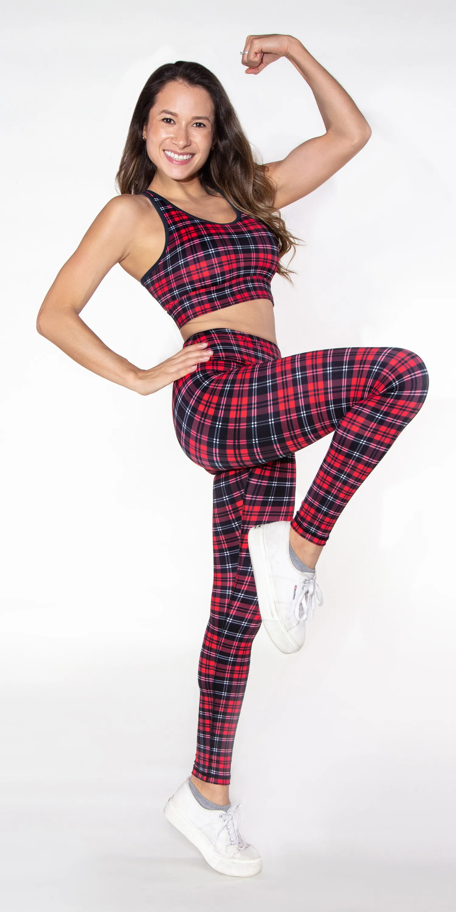 Crimson Plaid - Legging