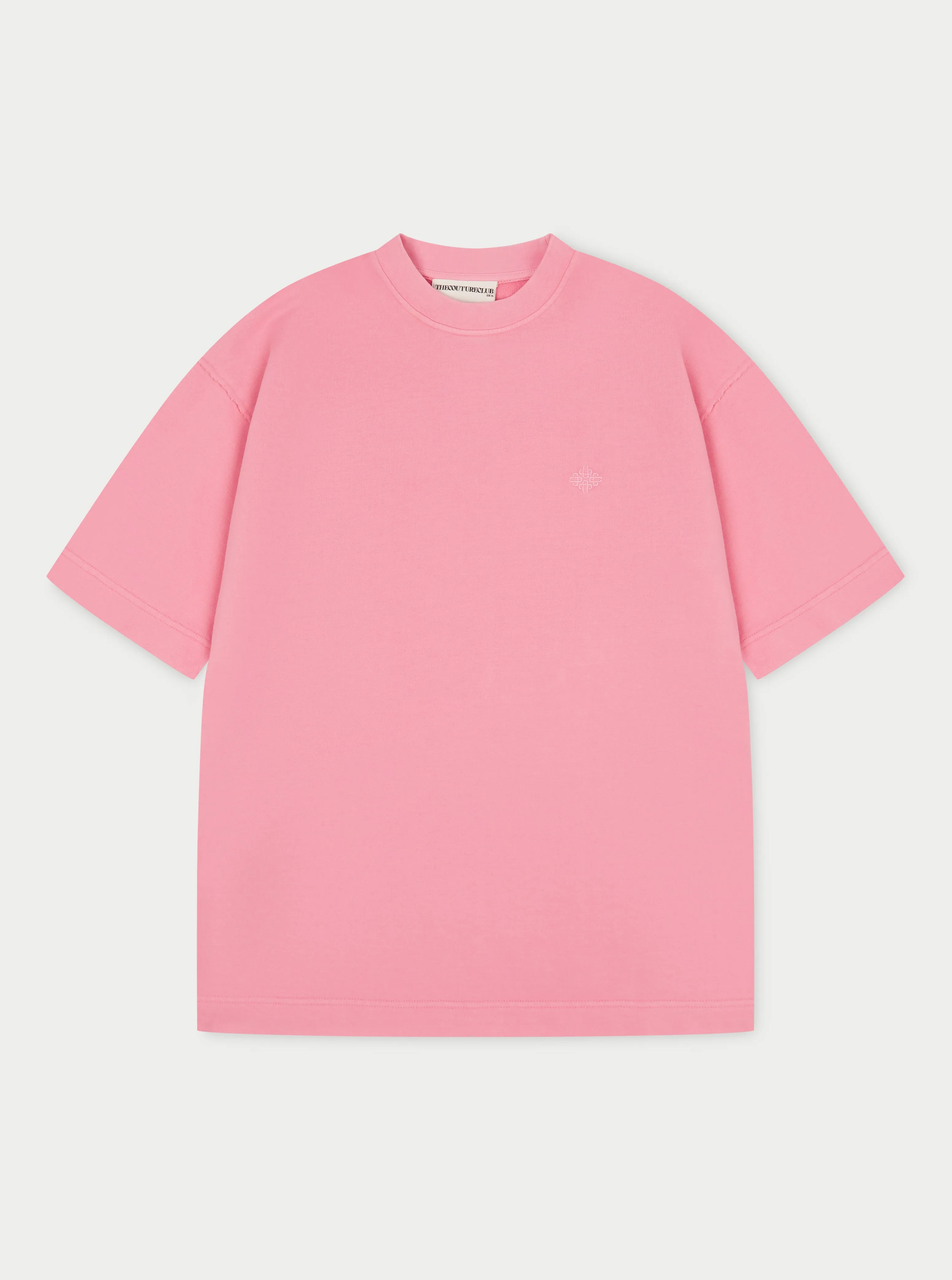 EMBLEM OVERSIZED T-SHIRT - PINK