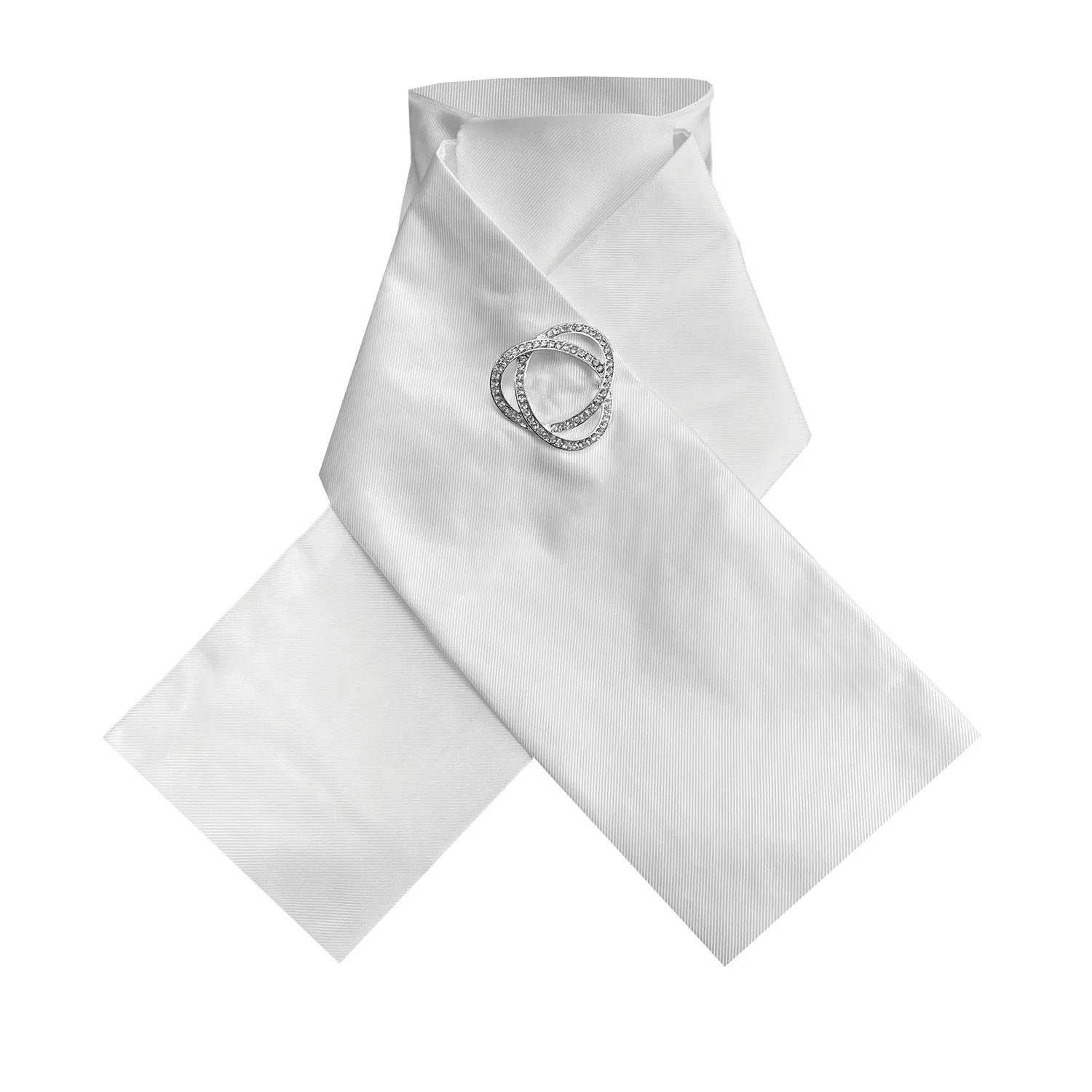 Equetech Plain Pre-Tied Stock (White)