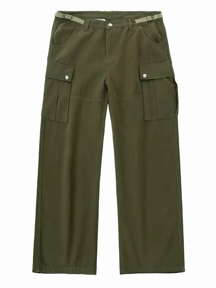 Essential High Waisted Loose Cargo Pants