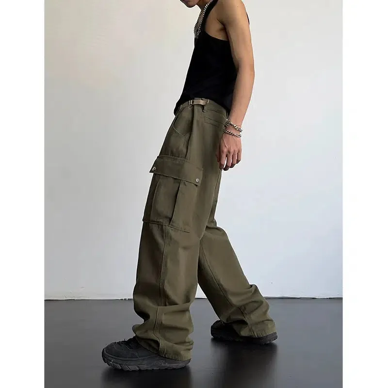 Essential High Waisted Loose Cargo Pants