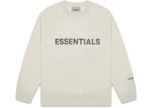 ESSENTIALS FOG 3D SILICON HOODIE OATMEAL