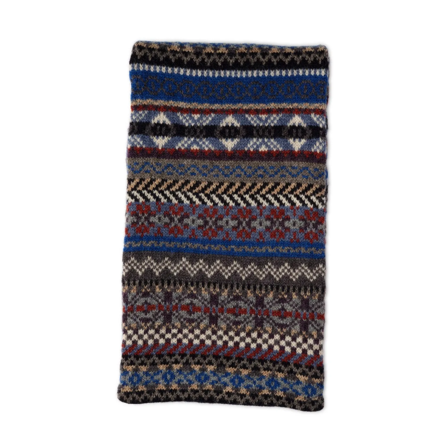 Fairisle Mens Patterned Scarf | Lochinver | Lomond