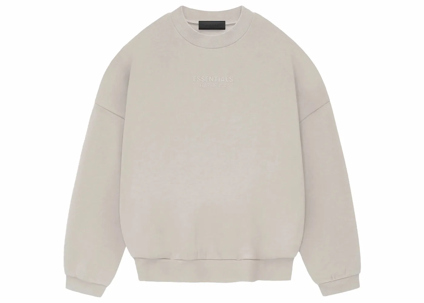 FEAR OF GOD ESSENTIALS CREWNECK SILVER CLOUD