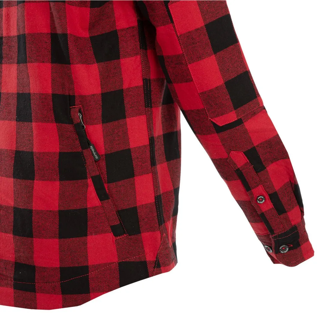 Flannel Insulated shirt Men (Red)