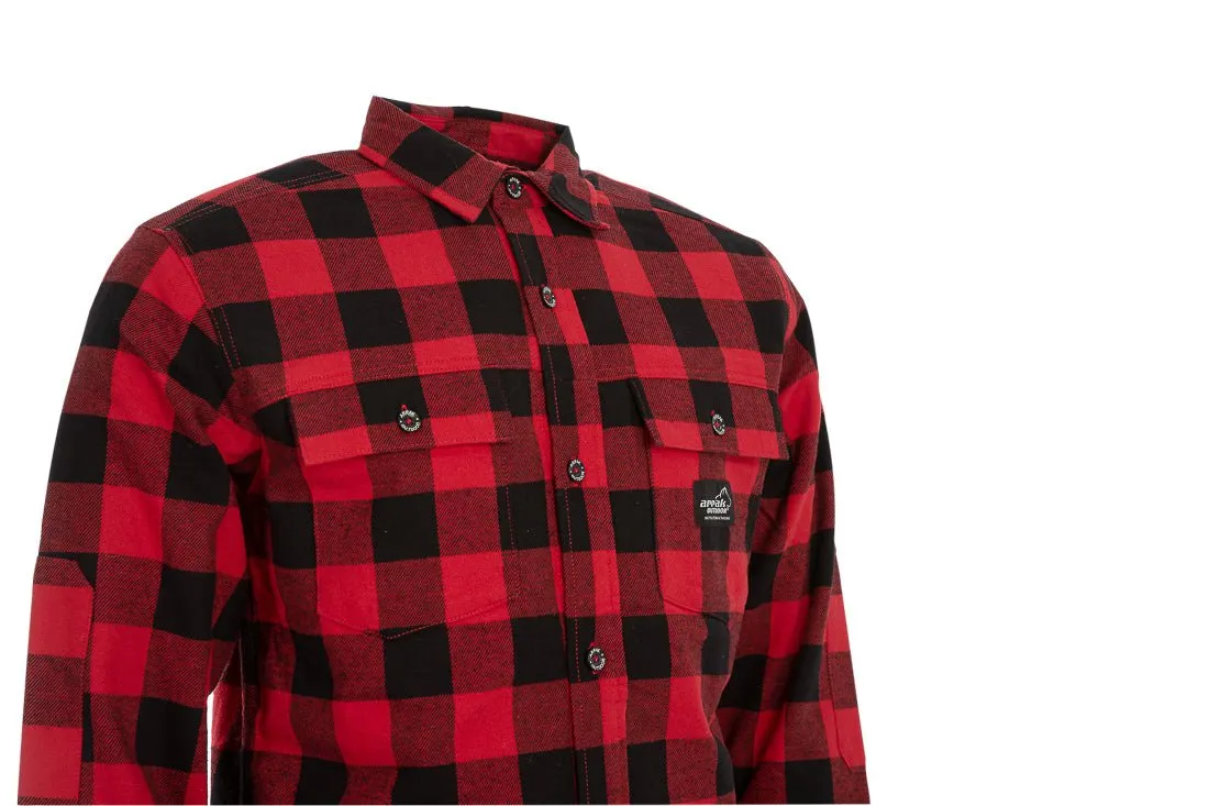 Flannel Insulated shirt Men (Red)