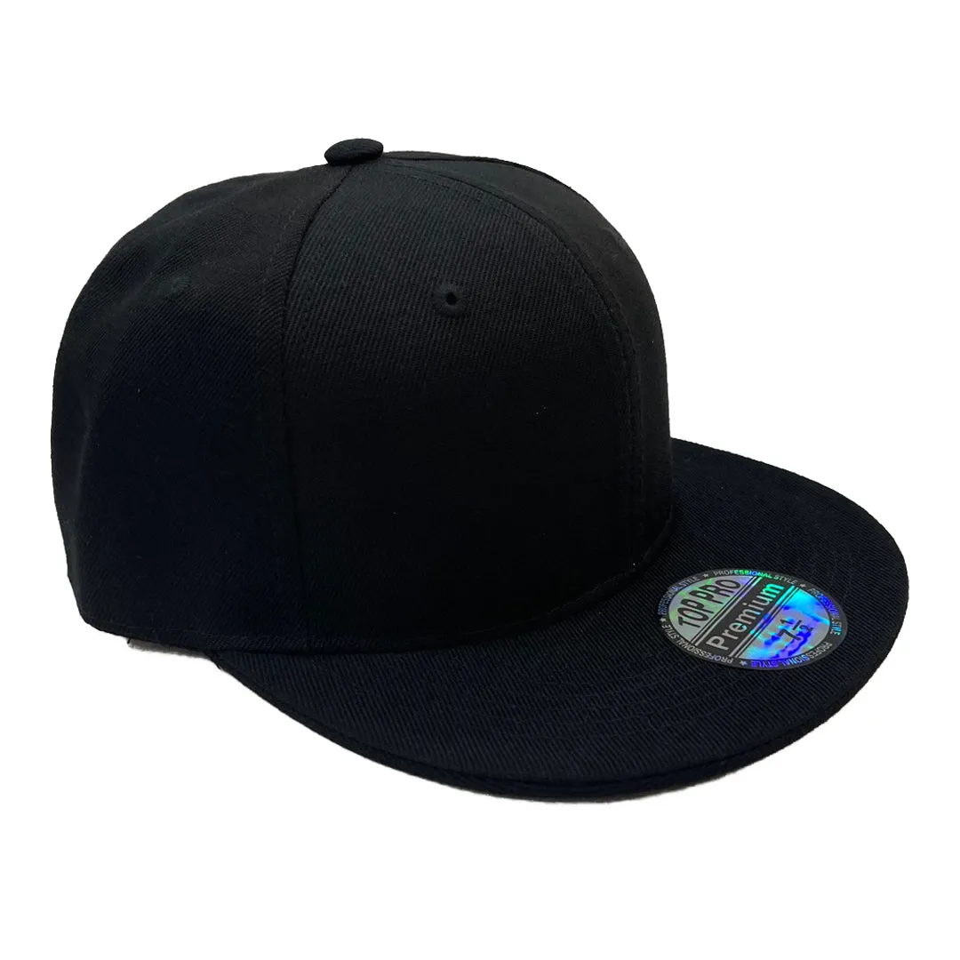 Flat Bill Plain Hat