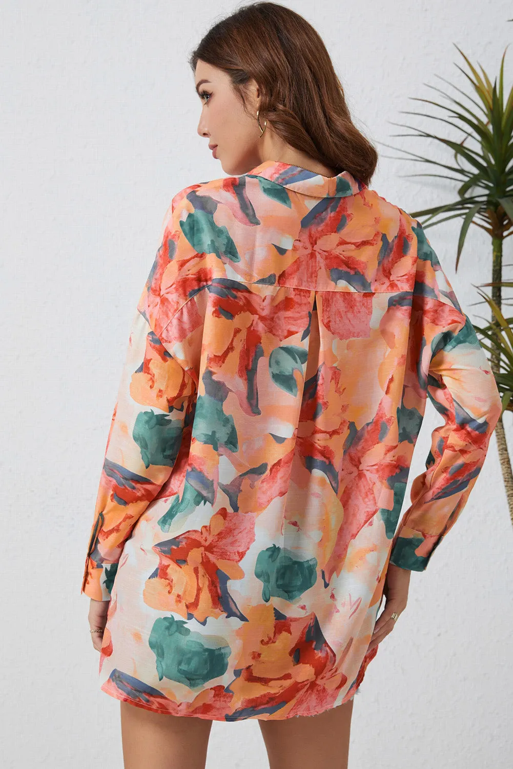 Floral Print Loose Shirt