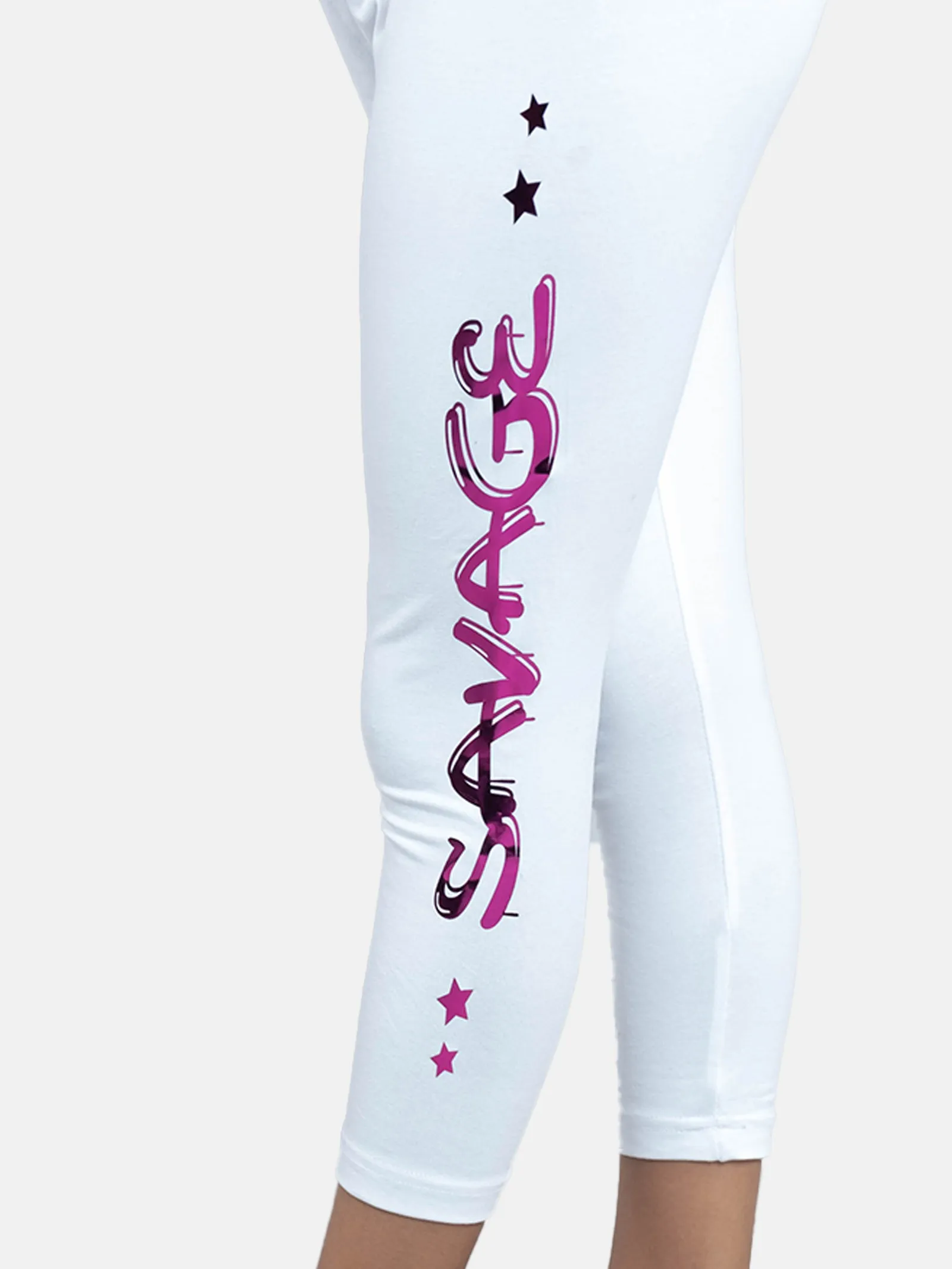 Girls Printed Capri Legging