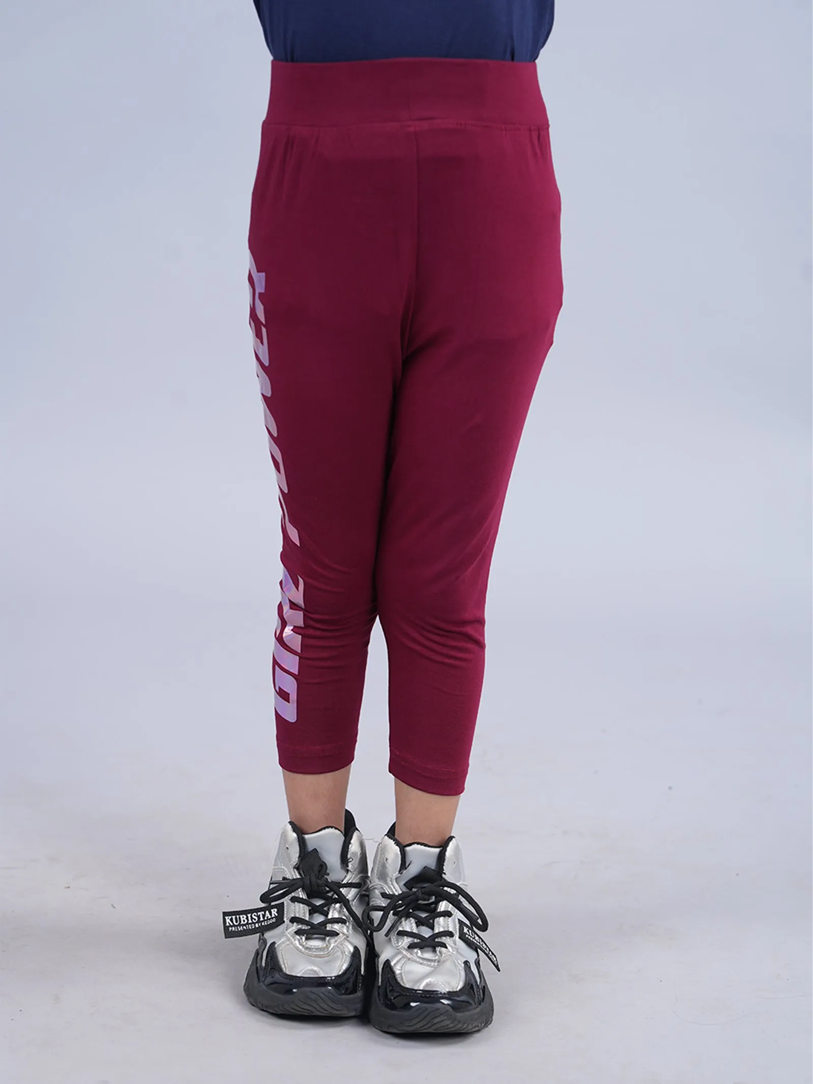 Girls Printed Capri Legging