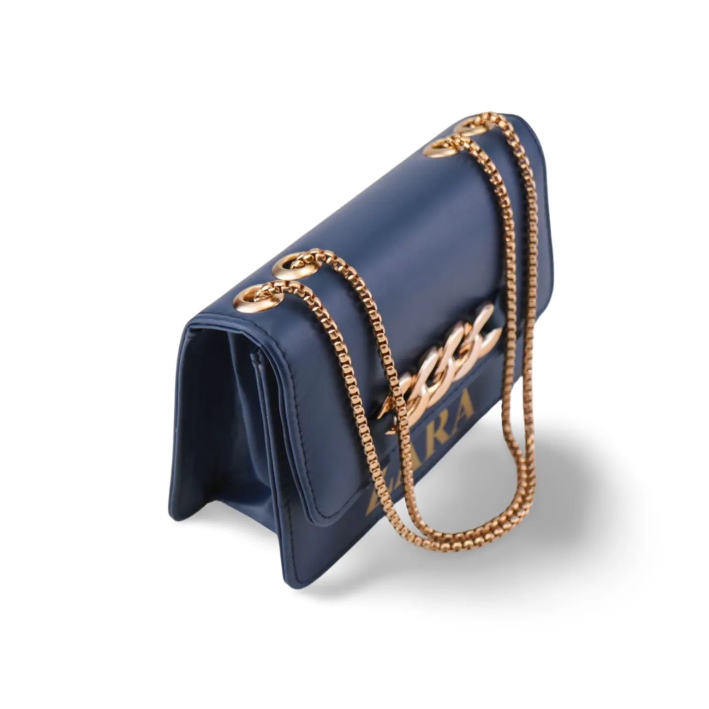 Gold Chain Shoulder Bag with Shoulder Chain - Stylish and Luxurious