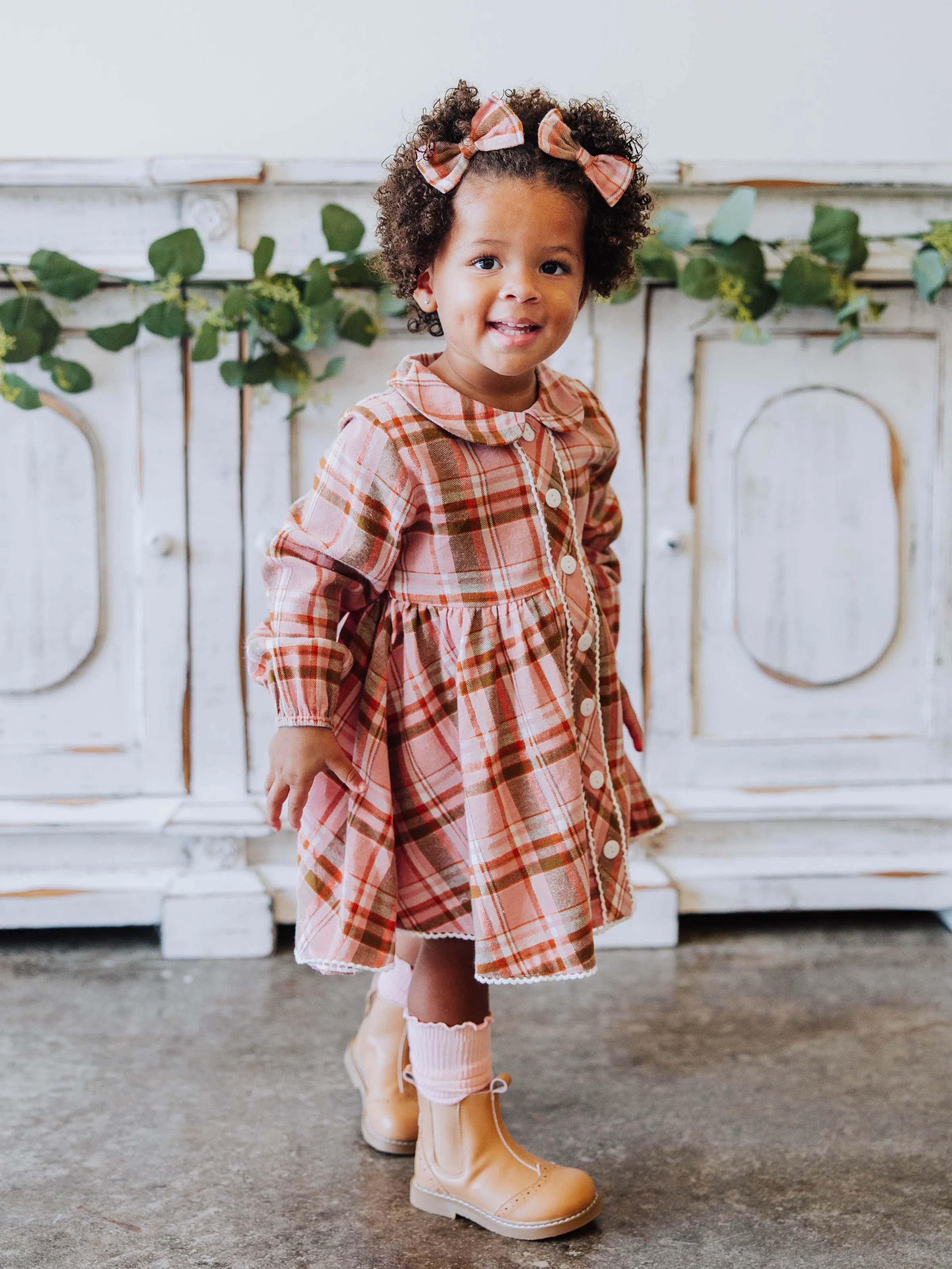 Goldie Dress - Mapleberry Plaid