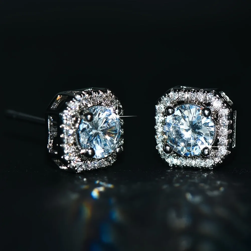 Gorgeous Zircon Square Earrings - Perfect Gift for the Stylish Woman in Your Life!