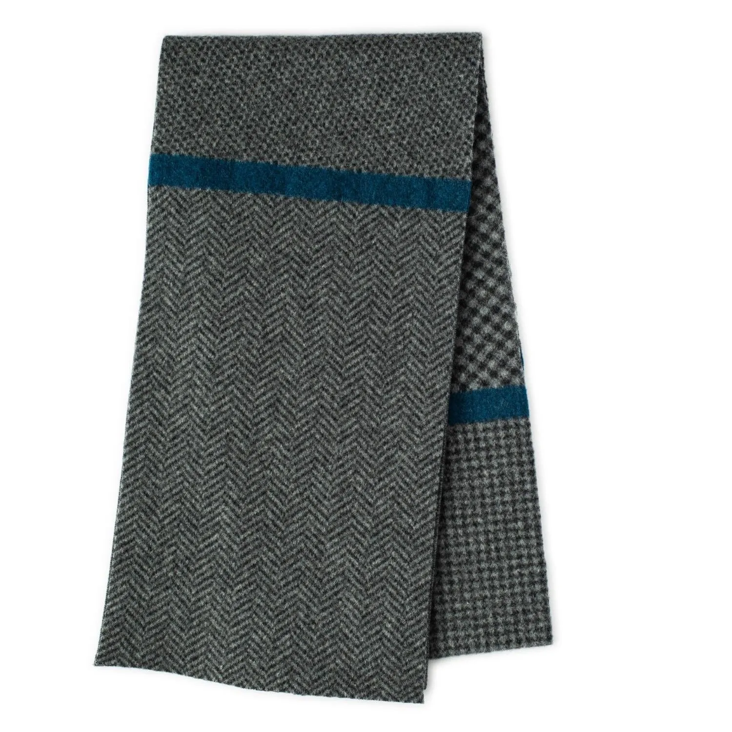 Herringbone Patterned Mens Scarf | Nairn | Lomond