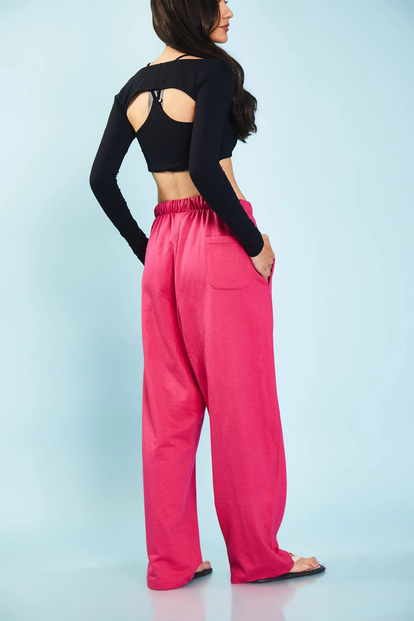 Hot Pink Loose Fit Joggers